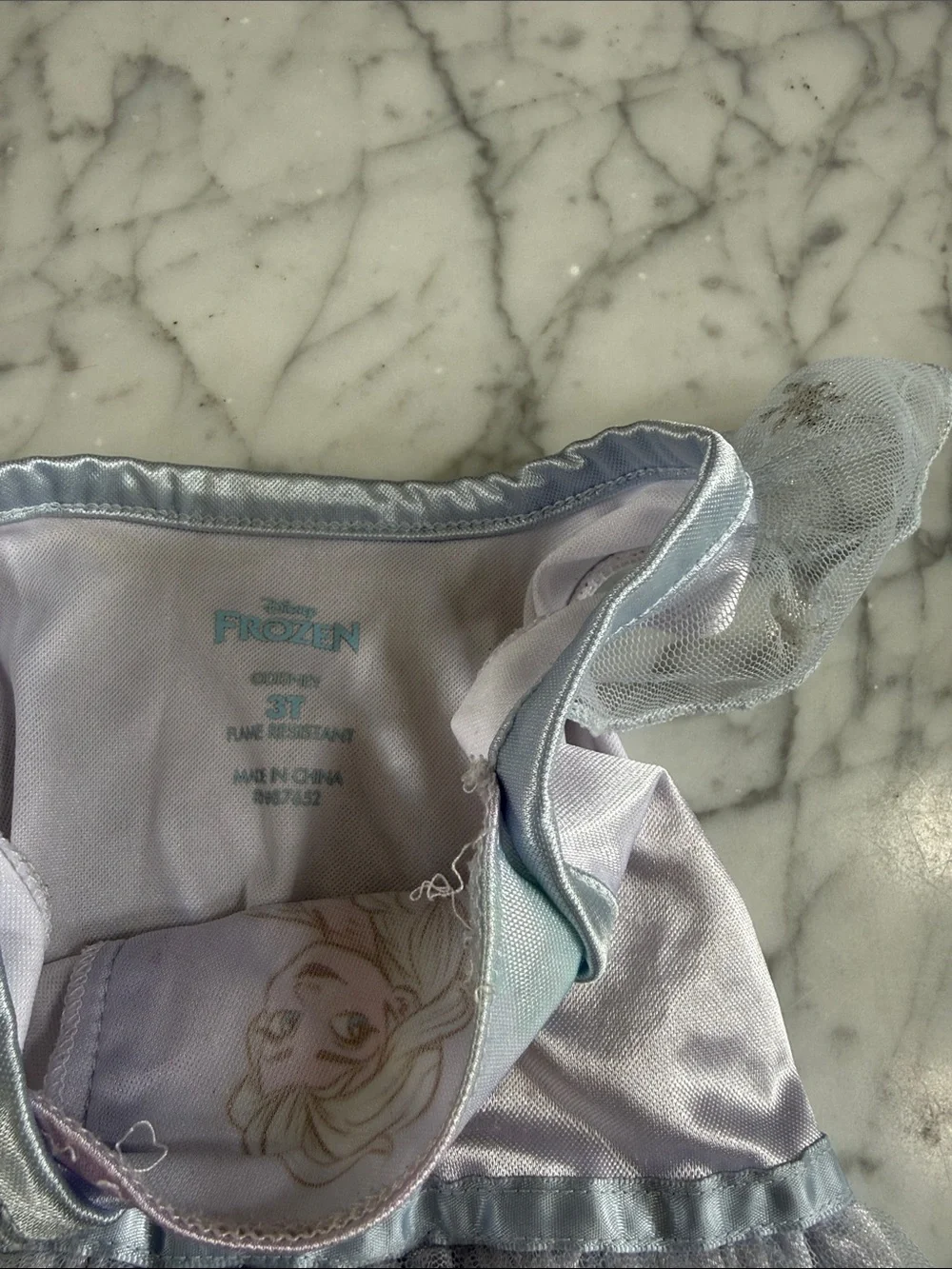 Frozen Elsa Nightgown Princess Dress Up 3T - Picture 3 of 4